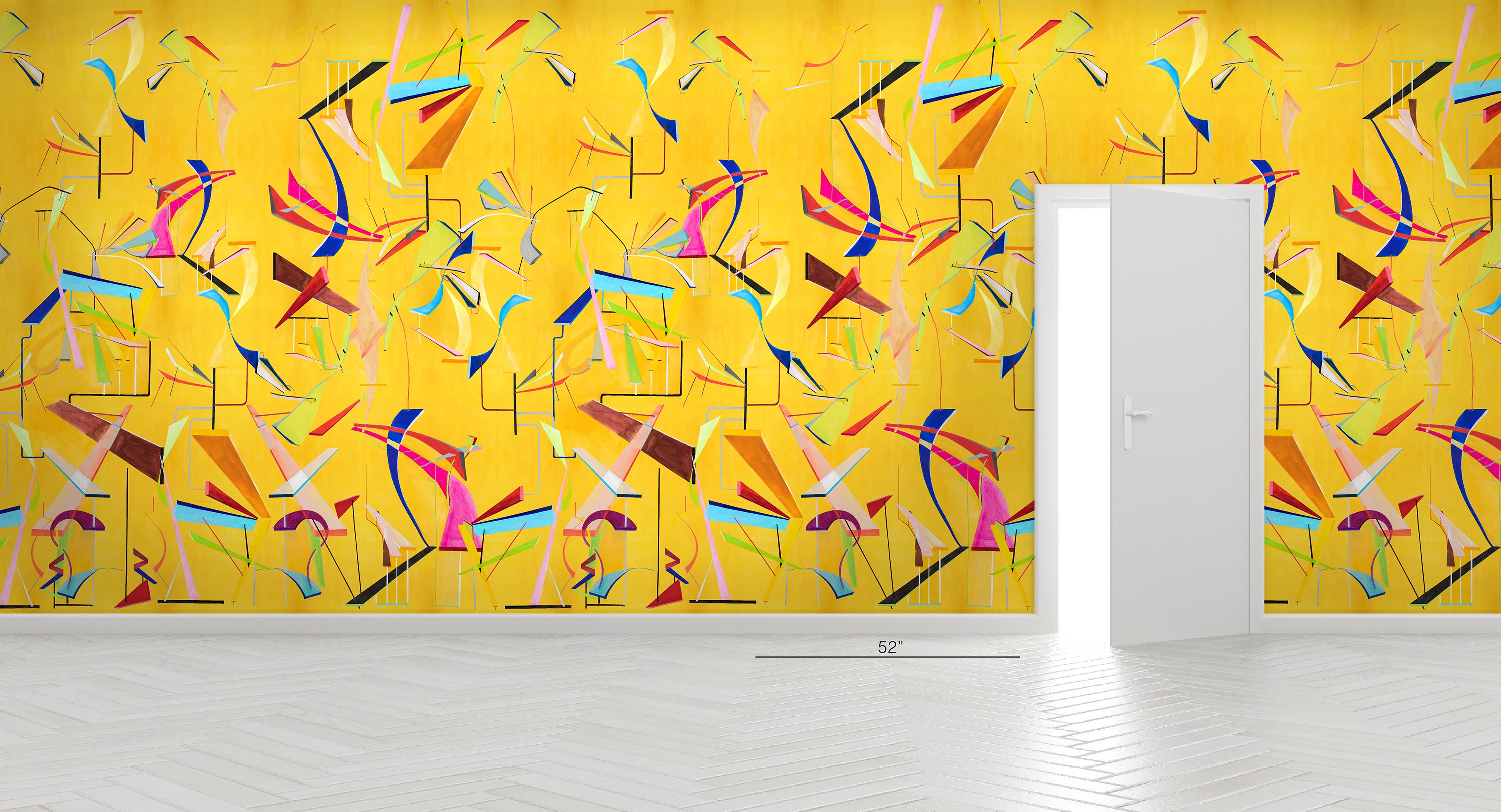 George Yellow Chinoiserie Wallpaper