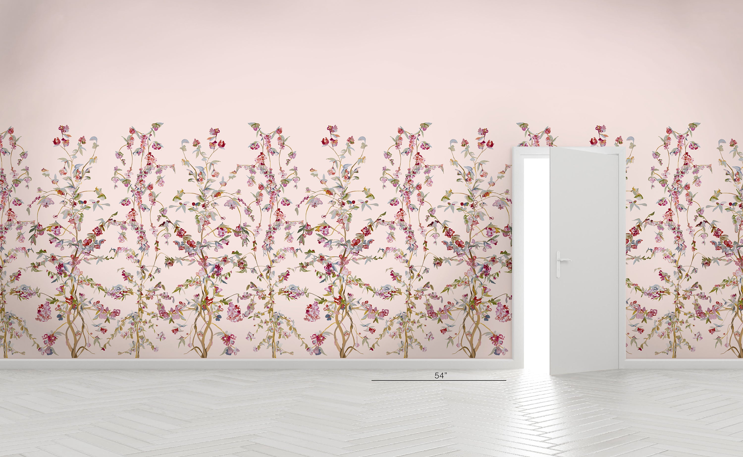Guinevere Pink Chinoiserie Wallpaper
