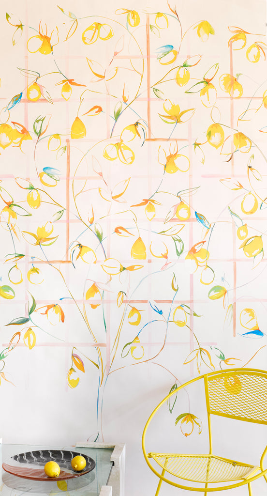 Lemon Tree Chinoiserie Wallpaper